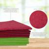 10 Pack Extra Large Original German Holiday Shammy Cloths Chamois Towels Super Absorbent for Pets, Parenting Tool Cleaning for Home and Commercial Use Wholesale Bulk (Red and Green) view 3