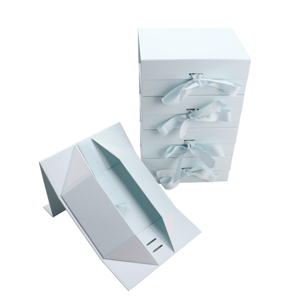 Magnetic Gift Box L8.7*W6.5*H3.5inch Ribbon Foldable Gift Packaging Boxes