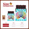 UIANG Robot,Reusable Burlap Gift Bags with Drawstring,Various Different Robot,Treat Bags Party Favor Bags Candy Goodies Food Storage Bags Gift Wrapping Package,Pink and Blue - M view 3