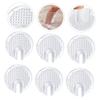 VALICLUD 10pairs Transparent Forefoot Pads of Adhesive Metatarsal Cushions for -Flops Soft and Breathable Foot Pads Comfortable Shoe Inserts for and Support view 2