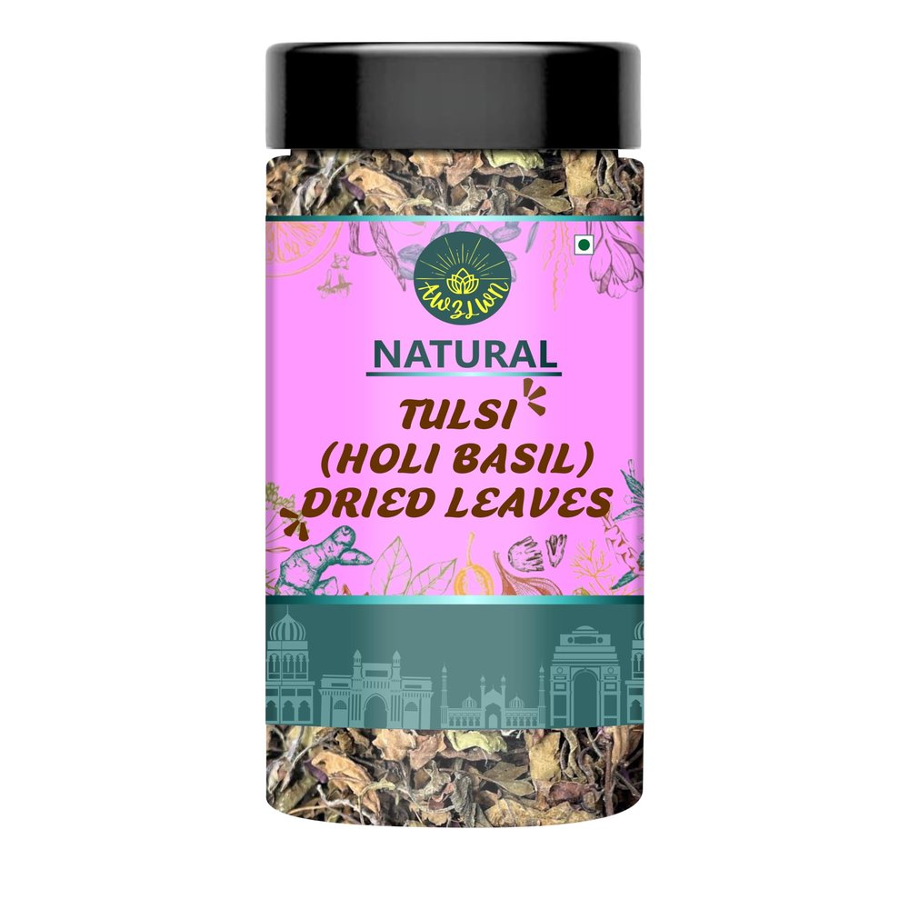 AWZLWN Natural Tulsi (Holi Basil) Dried Leaves150 GM Pack of 1 Pcs - AWZLWN