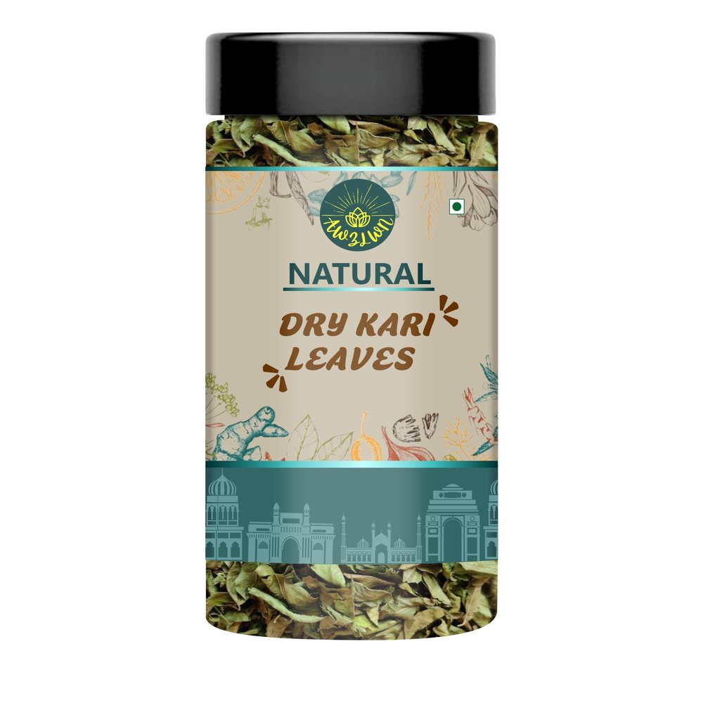 AWZLWN Natural Dry Kari Leaves 300 GM Pack of 1 Pcs - AWZLWN