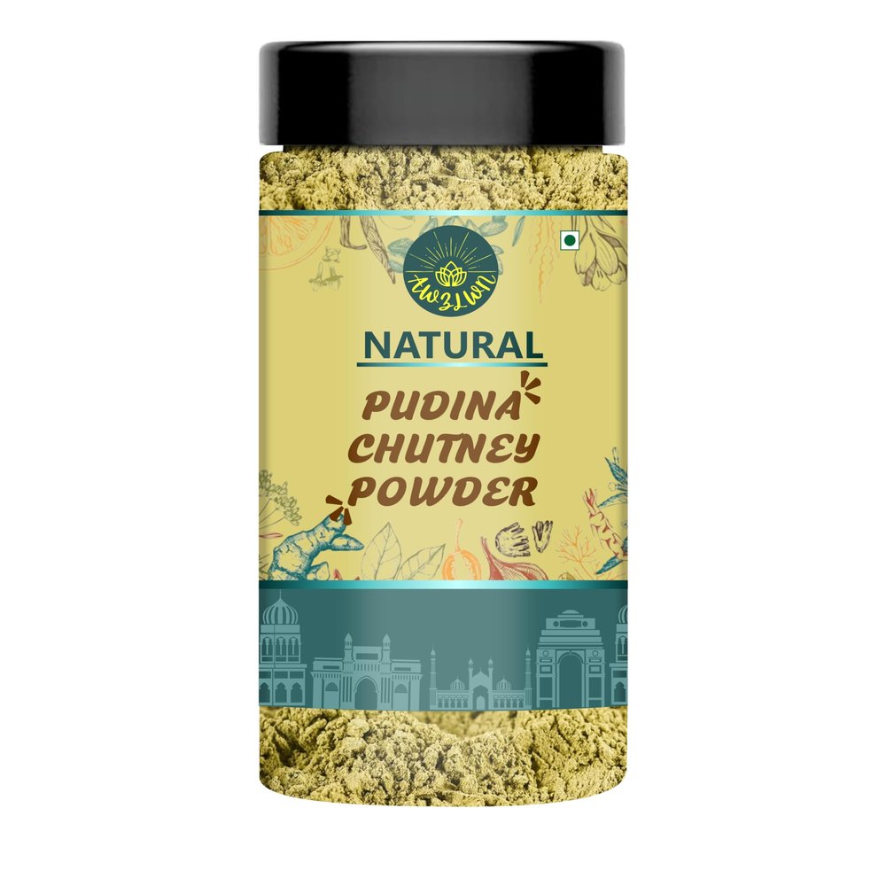 AWZLWN Natural Pudina Chutney Powder 250 GM Pack of 1 Pcs - AWZLWN