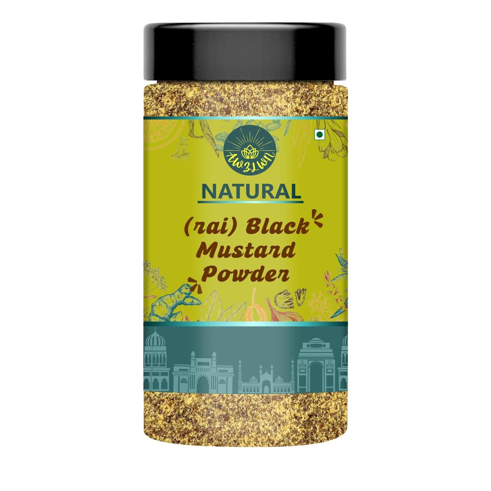 AWZLWN Natural Rai Powder (Black Mustard Powder) 300 GM Pack of 1 Pcs - AWZLWN