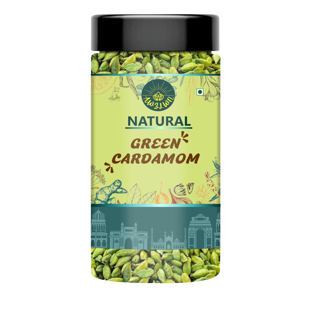 AWZLWN Natural Green Cardamom 150 GM Pack of 1 Pcs - AWZLWN