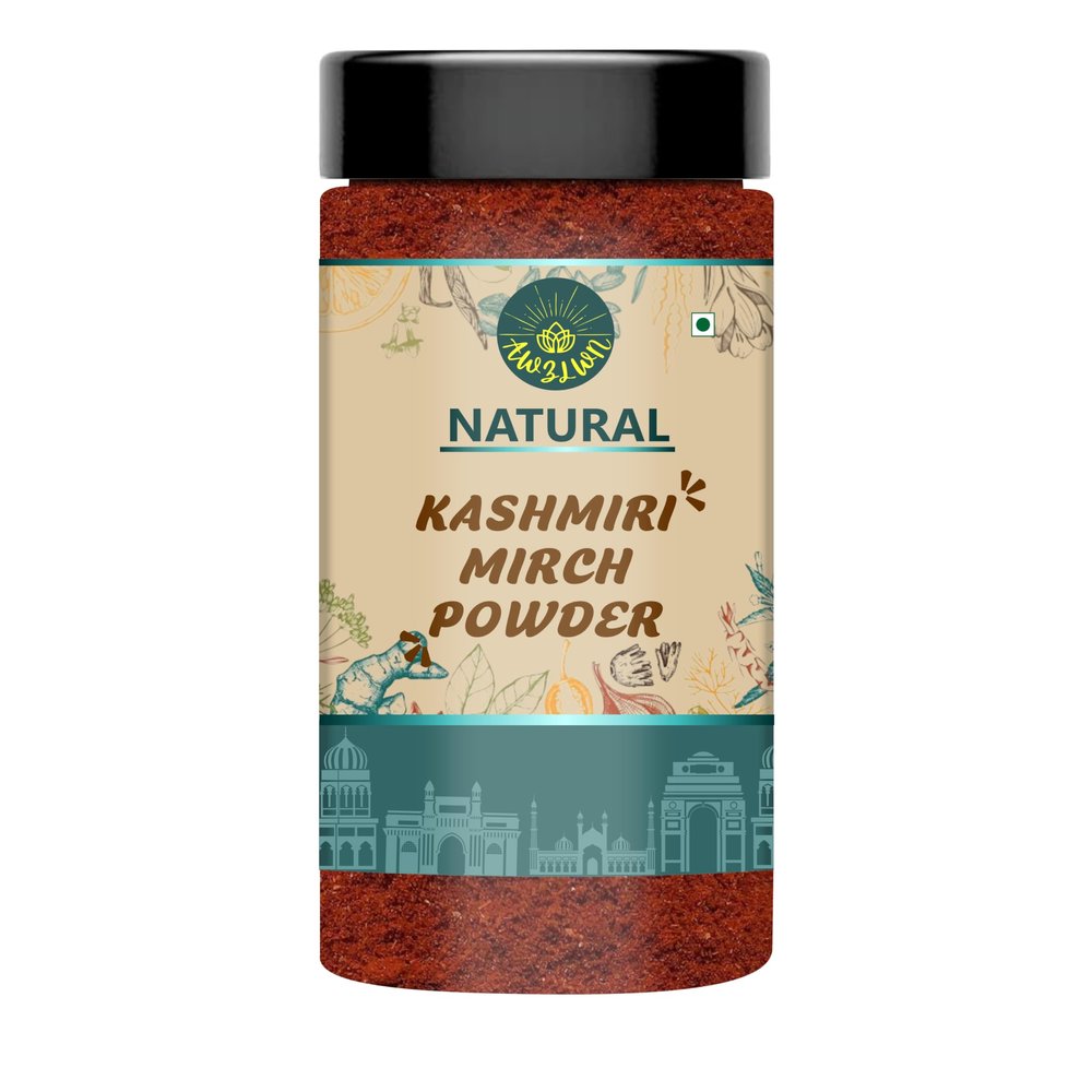 AWZLWN Natural Kashmiri Mirch Powder 150 GM Pack of 1 Pcs - AWZLWN