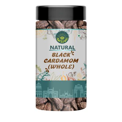 AWZLWN Natural Whole Black Cardamom 300 GM Pack of 1 Pcs - AWZLWN