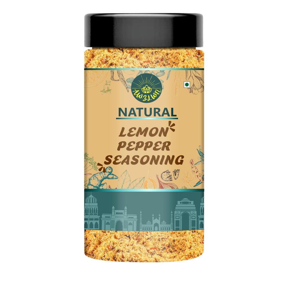 AWZLWN Natural Lemon Pepper Seasoning 300 GM Pack of 1 Pcs - AWZLWN