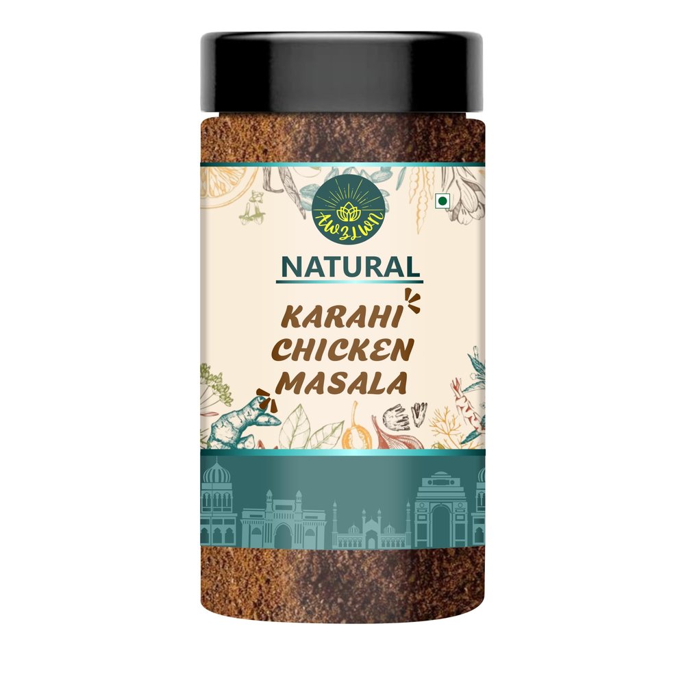 AWZLWN Natural Karahi Chicken Masala 300 GM Pack of 1 Pcs - AWZLWN