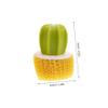 OUNONA Cute Cactus Dish Scrubber Set with Replacement Brush Heads Efficient Kitchen Cleaning Tool for Dishes Sinks and Pans and Reusable Kitchenware Cleaning Brush view 2