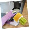OUNONA Cute Cactus Dish Scrubber Set with Replacement Brush Heads Efficient Kitchen Cleaning Tool for Dishes Sinks and Pans and Reusable Kitchenware Cleaning Brush view 4