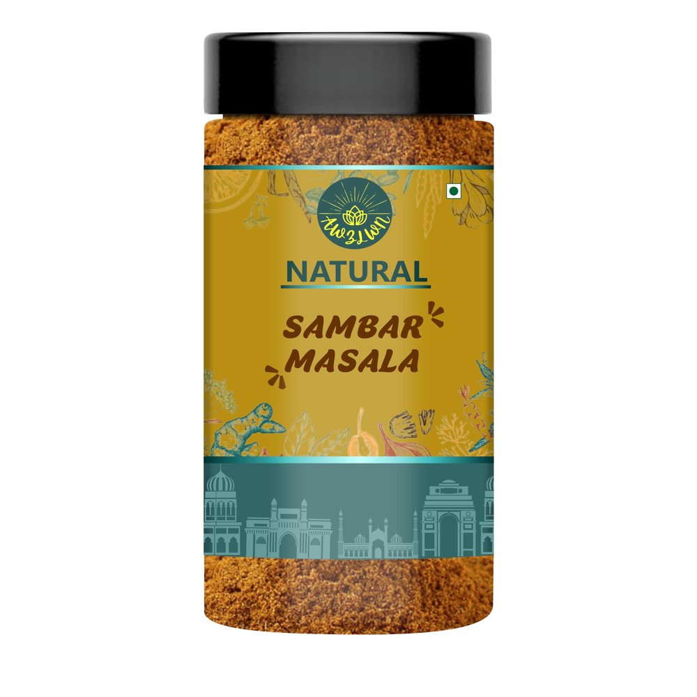 AWZLWN Natural Sambar Masala 100 GM Pack of 2 Box - AWZLWN