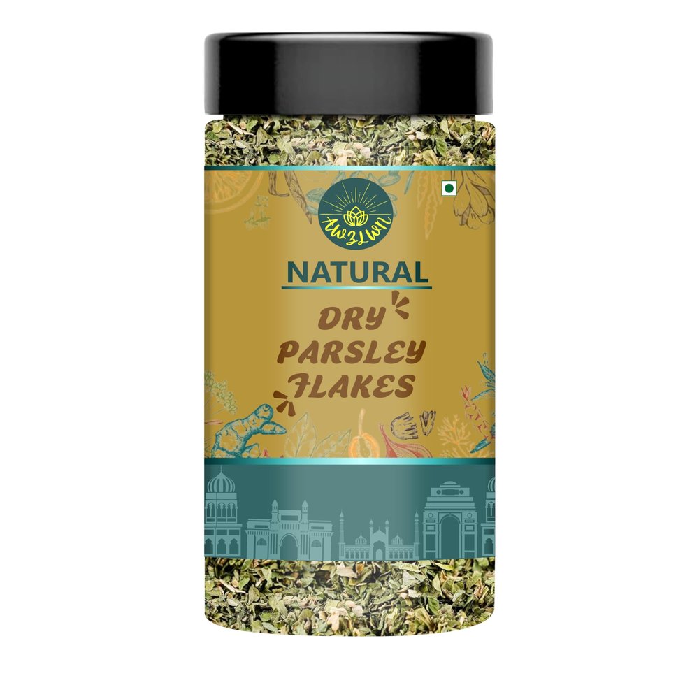 AWZLWN Natural Dry Parsley Flakes/Dry Parsley Leaves 100 GM Pack of 2 Box - AWZLWN