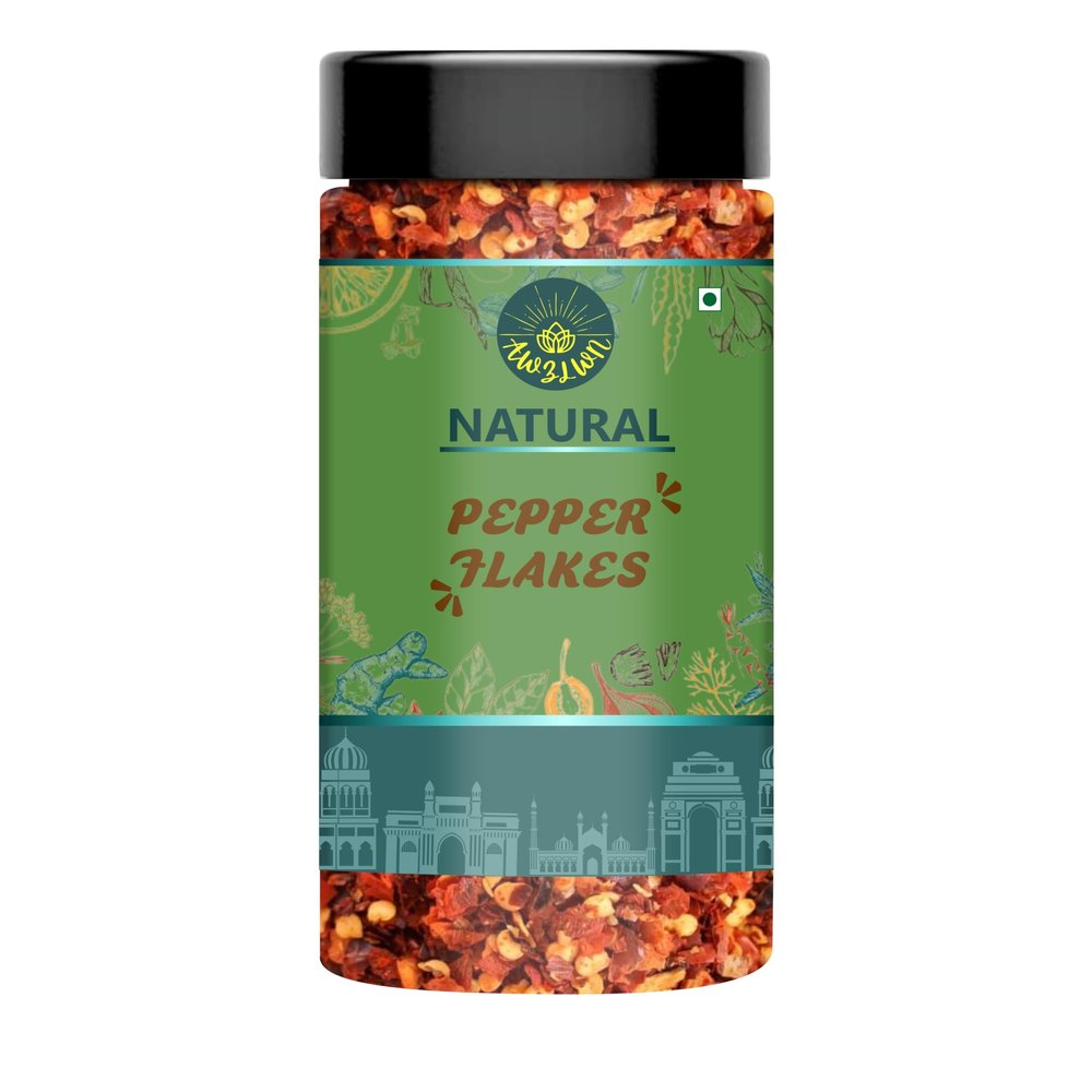 AWZLWN Natural Pepper Flakes 100 GM Pack of 3 Box - AWZLWN