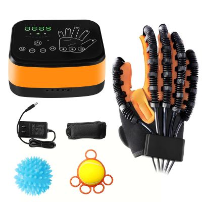 2026 Upgraded Rehability Robot Gloves Hand Stroke Recovery Equipment, for Long Term Relief Finger Hand Dysfunction Patient Training Device, with Physics Training Ball (Right Hand - Lage)