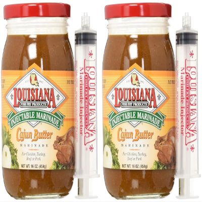 GeauxDat Cajun Favrits Cajun Creole Butter Injectable Marinade 16 oz - 2 Pack