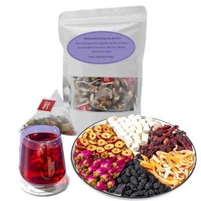 200g Hibiscus Tea For High Blood Pressure,10g*20Bags Hibiscus Dried Tangerine Peel Tea,Hibiscus Tea Bags,Te De Jamaica,Dried Hibiscus Flower For Tea,Hibiscus Tea Bags Organic (1pc)