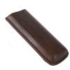 2 Finger Cigar Case Holder, Cigar Travel Case Elegant PU Leather Textured Brown for view 4
