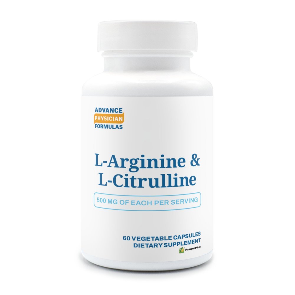 Advance Physician Formulas, L-Arginine 500 mg, L-Citruline 500 mg, 60 Vegetable Capsules