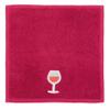 MUkitchen Cotton Dish Cloth Set with Scrubber, 12x12 in, 2 Pack (Wine) view 2