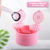 4Pc Manually Contact Lens Cleaning Machine - Washer, Plastic Lens Cleaner Case, Rotary Desprotein Travel view 4