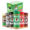Dan-O's 6 Bottle Seasoning Set, Small Bottles, 6 Pack, Includes Original, Spicy, Chipotle, Crunchy, Cheesoning and Preem-O Seasonings, Sugar Free, Zero Calorie, All-Purpose Seasoning Kit view 1