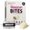 WAKE UP! Caffeinated Vanilla Crme Energy Bites - 175mg Caffeine Per Bar (1.5 Espressos) - Coffee Alternative for Focus, Energy & Gym - Vegetarian, Gluten-Free, Kosher - 8 Pack