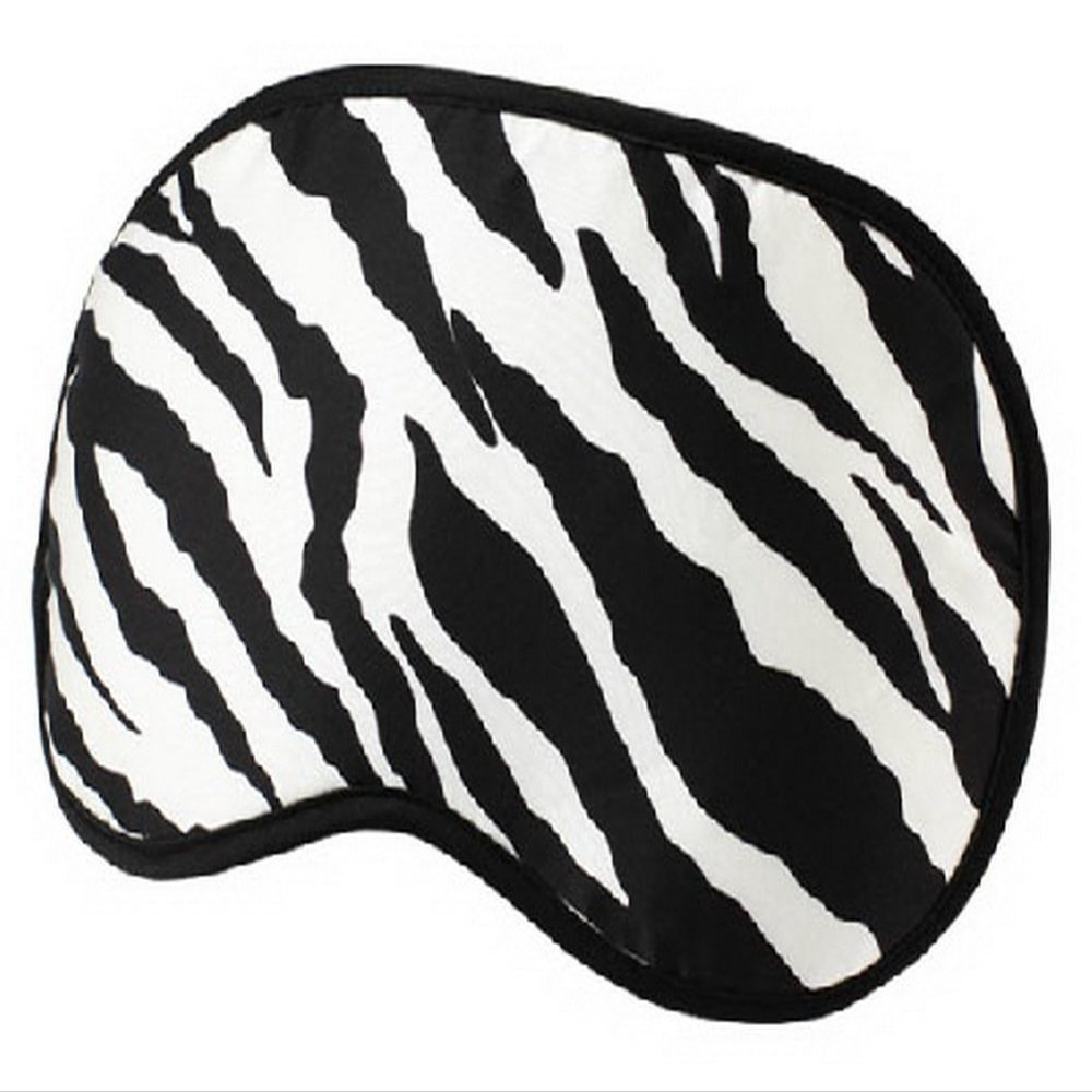 212 Main Lovely Mulberry Silk Eyeshade Sleep Eye Mask - Zebra Stripe