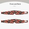Salmon Print Travel Sleep Eye and Ear Muffs Mask Noise Blocking and Light Covering Sleep Aid view 2