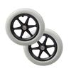 12 Inch Wheelchair Wheels Replacement Rear Wheels 2 Pieces PU Wheels Manual Wheelchair Wheels Rear Wheel Anti-wear Non-Slip with Screws view 1