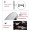 12 Inch Wheelchair Wheels Replacement Rear Wheels 2 Pieces PU Wheels Manual Wheelchair Wheels Rear Wheel Anti-wear Non-Slip with Screws view 3