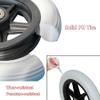 12 Inch Wheelchair Wheels Replacement Rear Wheels 2 Pieces PU Wheels Manual Wheelchair Wheels Rear Wheel Anti-wear Non-Slip with Screws view 4