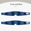 Blue Musical Notes Print Travel Sleep Eye and Ear Muffs Mask Noise Blocking and Light Covering Sleep Aid view 2