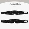 Black Music Notes Print Travel Sleep Eye and Ear Muffs Mask Noise Blocking and Light Covering Sleep Aid view 2