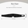 Black Music Notes Print Travel Sleep Eye and Ear Muffs Mask Noise Blocking and Light Covering Sleep Aid view 3
