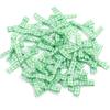 100pcs Mini Gingham Ribbon Bows for DIY Craft Sewing Scrapbooking Wedding and Gift Decoration(Green) view 1