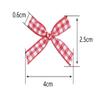 100pcs Mini Gingham Ribbon Bows for DIY Craft Sewing Scrapbooking Wedding and Gift Decoration(Yellow) view 2