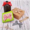 100pcs Mini Gingham Ribbon Bows for DIY Craft Sewing Scrapbooking Wedding and Gift Decoration(Yellow) view 3