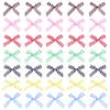 100pcs Mini Gingham Ribbon Bows for DIY Craft Sewing Scrapbooking Wedding and Gift Decoration(Yellow) view 4