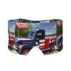 4th of July Patriotic Trucks Print Travel Sleep Eye and Ear Muffs Mask Noise Blocking and Light Covering Sleep Aid view 1