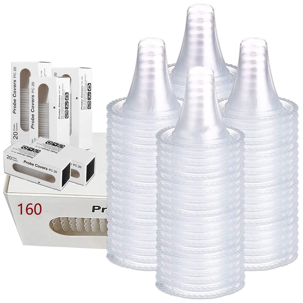 160X Ear Thermometer Probe Covers, Lens Filters, Refill Covers Compatible for All Braun Thermometer Models Digital Disposable Covers