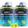 2 Pack Methylated Multivitamin for Men Gummies, BCAA Amino Acids, Zinc, Biotin, Vitamin A C E D3 K2 B Complex Calcium, Magnesium, Lycopene, Digestive Enzymes - Energy Muscle Immune - Sugar Free, Vegan view 1