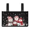 Rnyleeg Snowman Wheelchair Accessories for Seniors Electric Wheelchair Side Bag with Cup Holder Wheelchair Bags to Hang on Side with Zipper Large Capacity Bag for Walker view 1