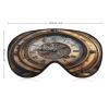Adjustable Soft Sleep Eye Mask for Total Darkness, Steampunk Clock Print Light-Blocking Eye Mask Comfortable Eye Mask for Rest & Travel view 2