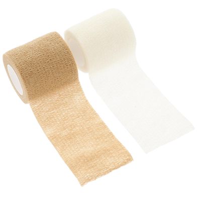 12rolls Self-Adhesive Elastic Stretch Bandage Tape Breathable Cohesive Bandage for Sports Use Finger Skin Tone