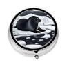 Portable Pill Box, Seals on ice Mini Round Pill Box, can be Put into Wallet, Pocket, Lightweight and Convenient 3 Compartment Pill Box view 1