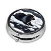 Portable Pill Box, Seals on ice Mini Round Pill Box, can be Put into Wallet, Pocket, Lightweight and Convenient 3 Compartment Pill Box view 2