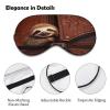 Adjustable Soft Sleep Eye Mask for Total Darkness, Sloth on Zipper Print Light-Blocking Eye Mask Comfortable Eye Mask for Rest & Travel view 3