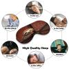 Adjustable Soft Sleep Eye Mask for Total Darkness, Sloth on Zipper Print Light-Blocking Eye Mask Comfortable Eye Mask for Rest & Travel view 4