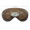 Adjustable Soft Sleep Eye Mask for Total Darkness, Rusty Steampunk Clock Print Light-Blocking Eye Mask Comfortable Eye Mask for Rest & Travel view 2